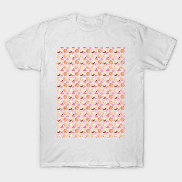 cute sweets pattern T-Shirt by shoko